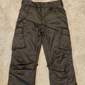 Mens Ski Snow Pants Lined Insulated Black Medium by Boulder Gear